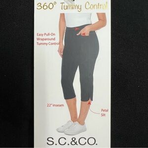 NWT S.C. & CO. Ladies Tummy Control Pull-on Capri, 4
